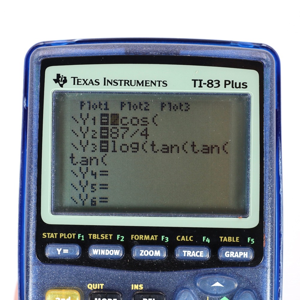 Texas Instruments TI-83 Plus Graphing Calculator Blue Translucent School Math - Picture 5 of 9